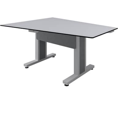 Forum 3 Person Angle Table, 30" Seated Height, Light Finish