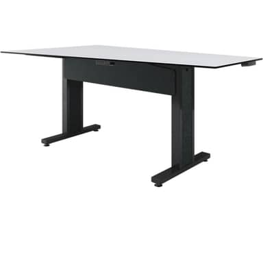 Forum 5 Person Angle Table, 38" Counter Height, Dark Finish