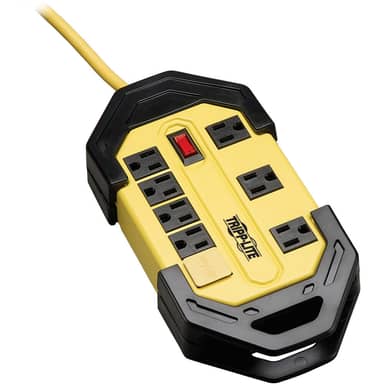 8-Outlet Safety Power Strip 12ft Cord with GFCI Plug