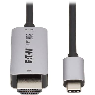USB-C to HDMI Active Adapter Cable (M/M) - 8K 60 Hz, 4K 144 Hz, HDR, 4:4:4, HDCP 2.3, Black, 3 ft.