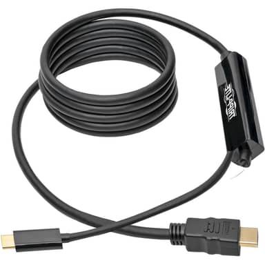 USB-C to HDMI Active Adapter Cable (M/M), 4K, Black, 6 ft. (1.8 m)