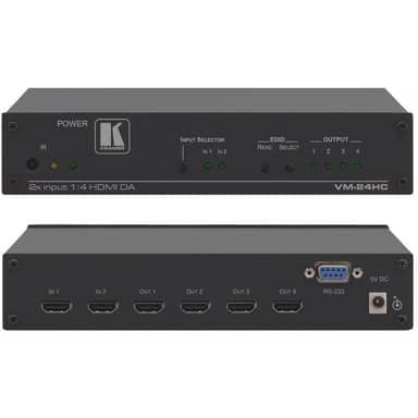 VM-24HC 2x1 HDMI Switcher and 1x4 Distribution Amplifier