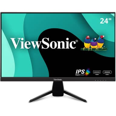 ViewSonic VX2467U 24" 1080p IPS Monitor with 65W USB C and HDMI.