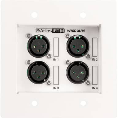 WTSD-XLR4 Four XLR Input Wall Plate
