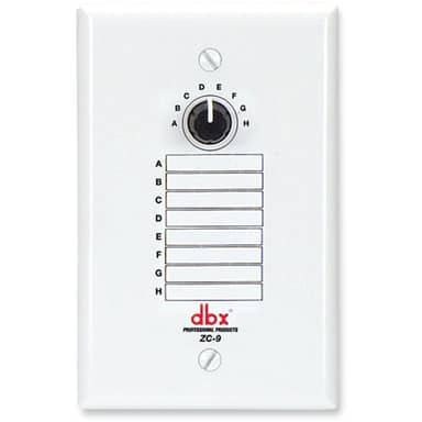 DBX ZC-9 8-Position Zone Controller For 8-Zone Audio