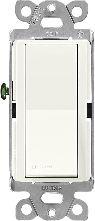 Lutron SC-1PS-BI Claro On/Off Switch, 15-Amp, Single-Pole, SC-1PS-BI, Biscuit