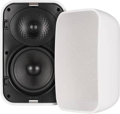 Sonance 93605 Mariner MX52 Outdoor 5-1/4" 2-Way Surface Mount Speakers (Pair) - Paintable White
